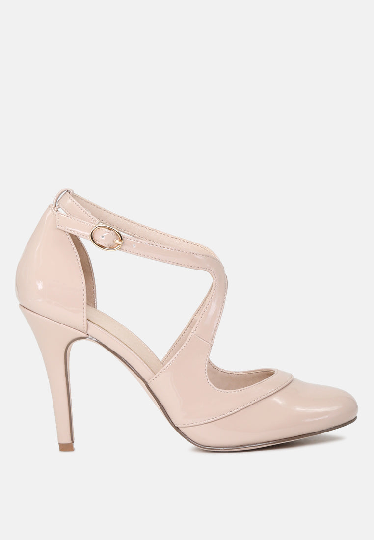 Close Toe Cross Strap Heel Sandals-6