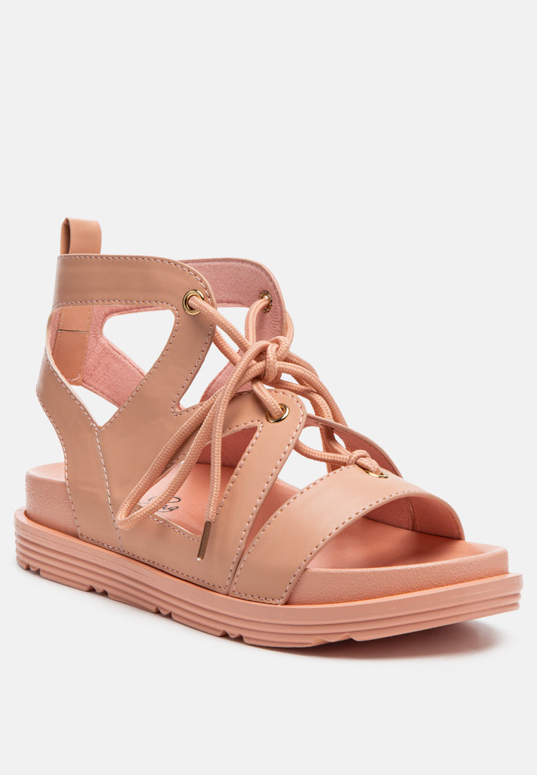 Voopret Tie-Up Flat Sandals-2