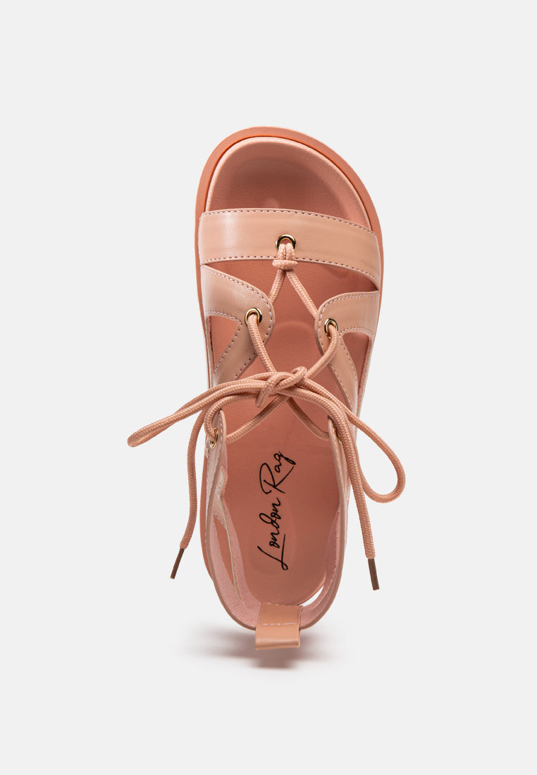 Voopret Tie-Up Flat Sandals-4