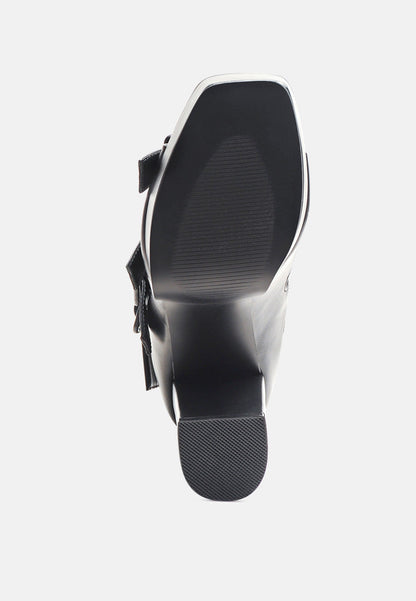 Sarouchi Caged Gladiator Platform Sandals-4