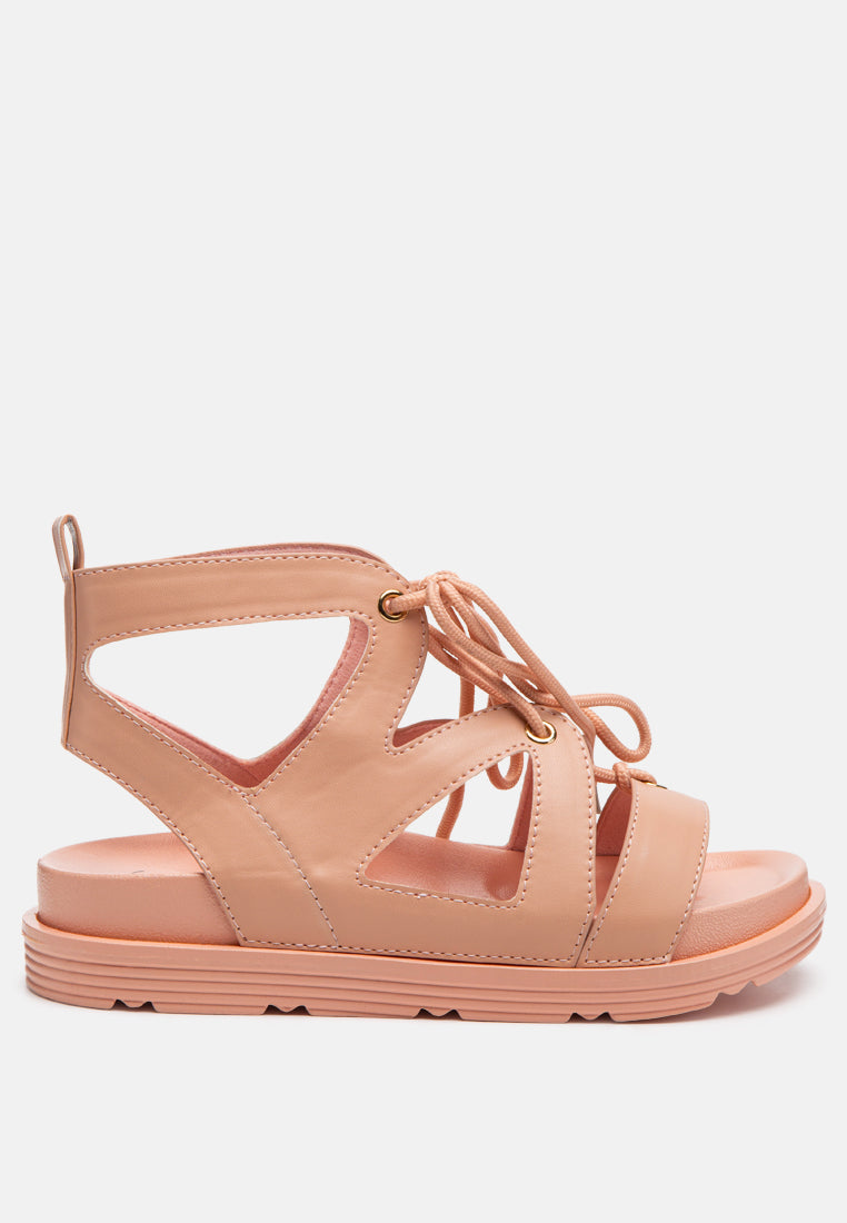 Voopret Tie-Up Flat Sandals-0